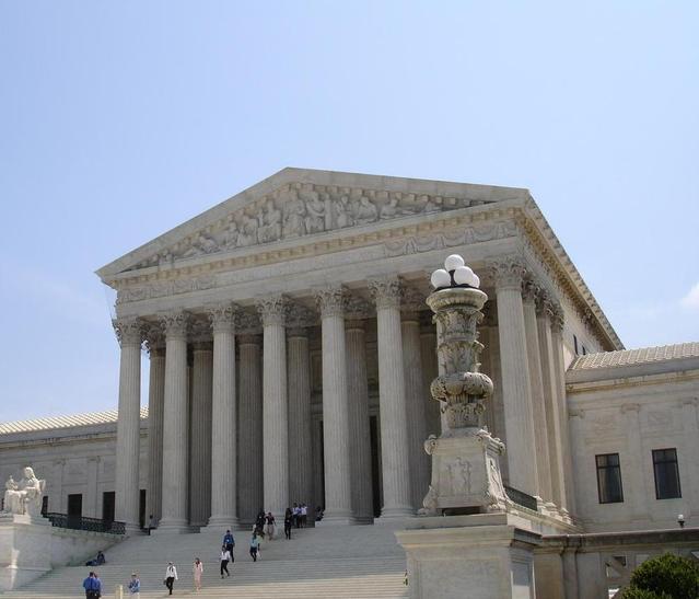 Courthouse exterior with columns